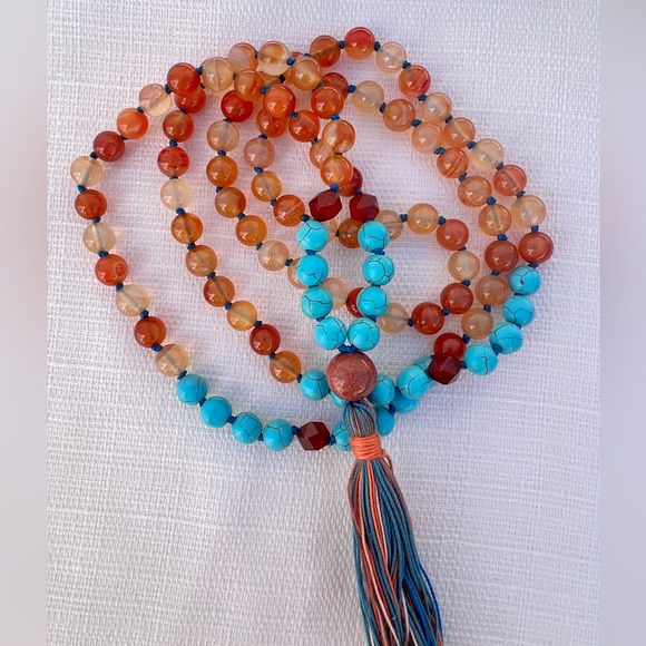 Vital Vigor 108 gemstone bead Mala made for meditation and manifestation. - Picture 2 of 2